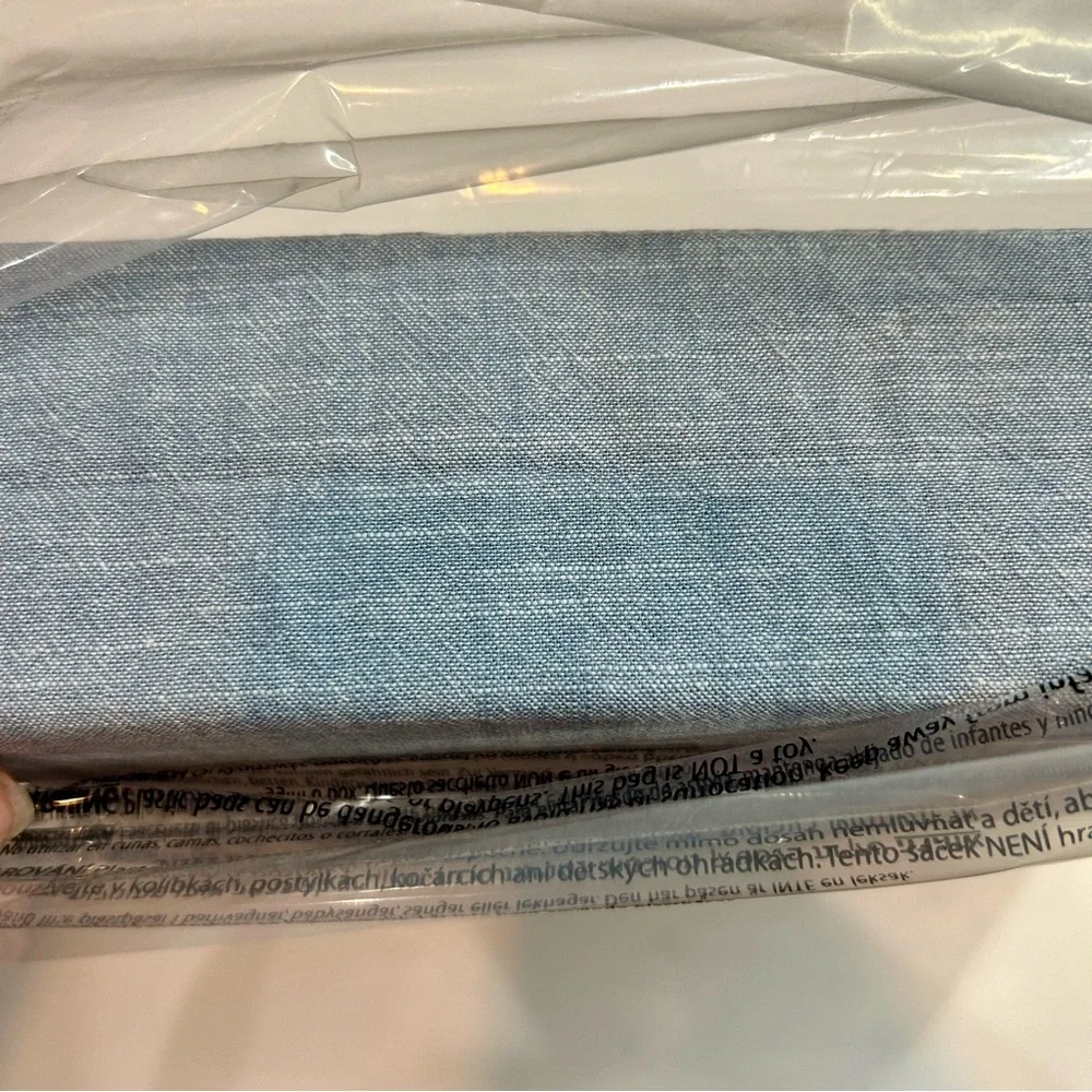 Ralph Lauren Home Workshirt Chambray King Size Flat Sheet Blue New in Package